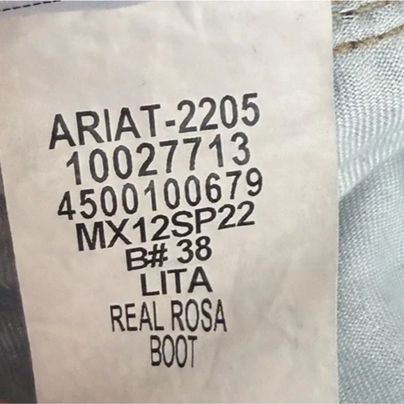 Ariat Real Rosa Bootcut Women's Jeans Sz 33 S Lita Med Wash Western Whisker - Picture 5 of 11
